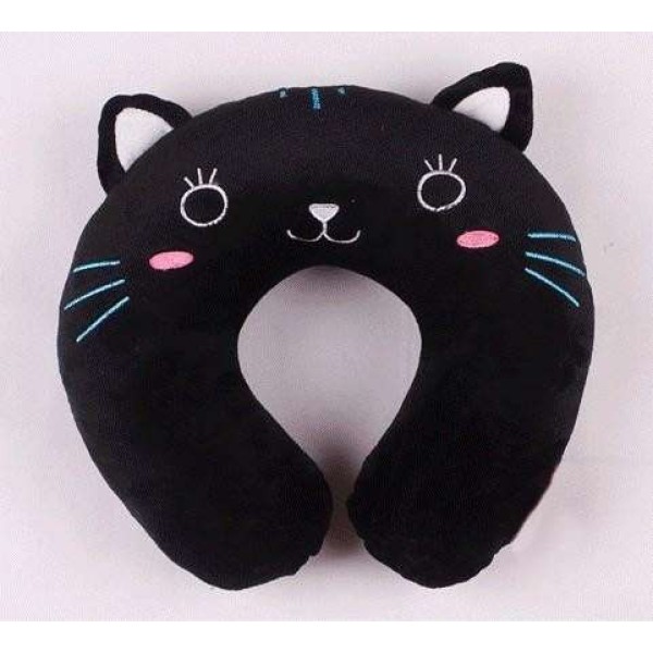 Black Cat U Shape Feeding & Nursing Baby Neck Pillow